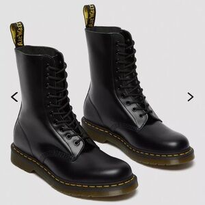 Dr Martens 1490 Smooth Leather Mid Calf Boots